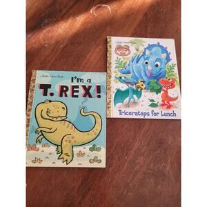 Little Golden Books Dinosaur Themed Bundle